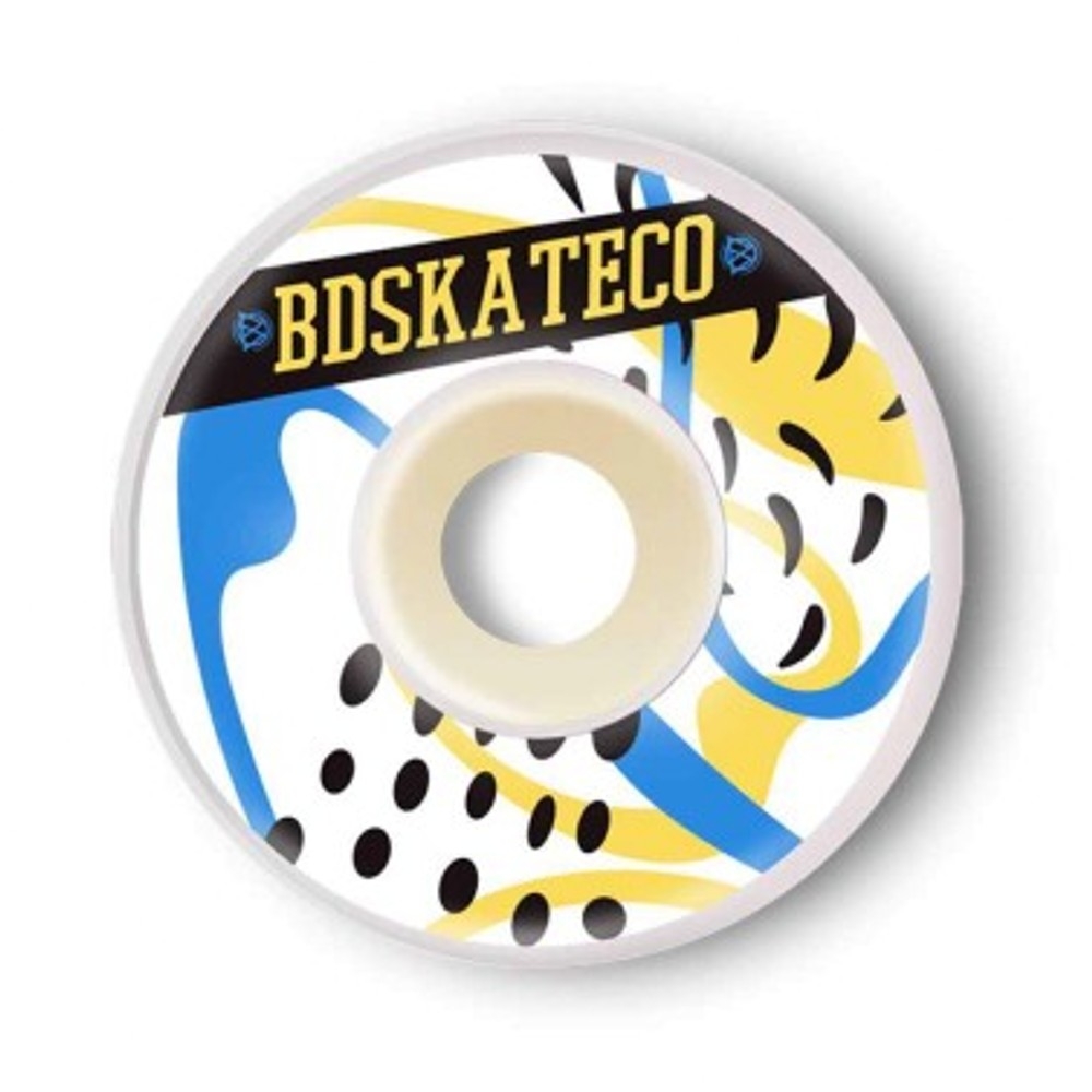 Ruedas skate Bdskateco Splash yellow blue 53mm ~ STREET WARS