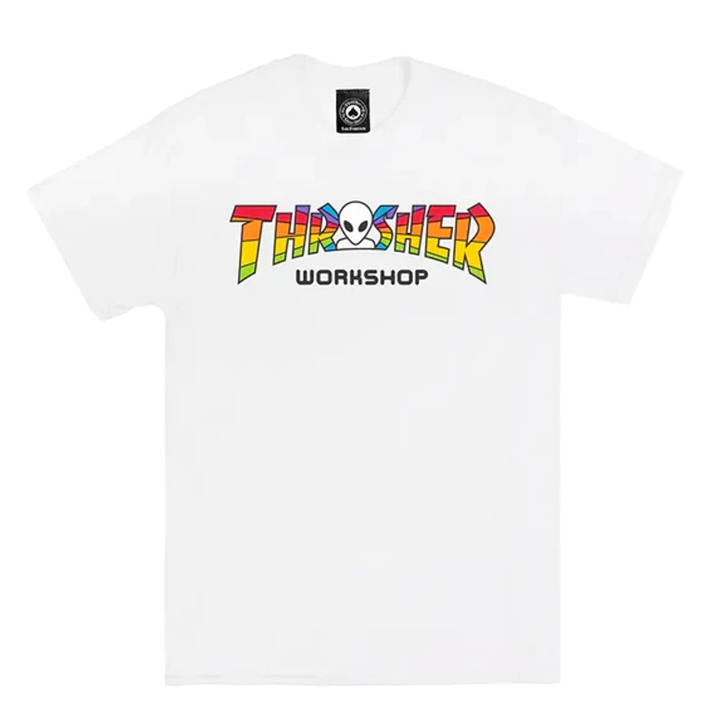 Camiseta Thrasher x Alien Workshop Spectrum blanca ~ STREET WARS