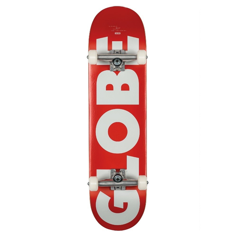 Skate completo Globe Fubar red white 8.25 ~ STREET WARS