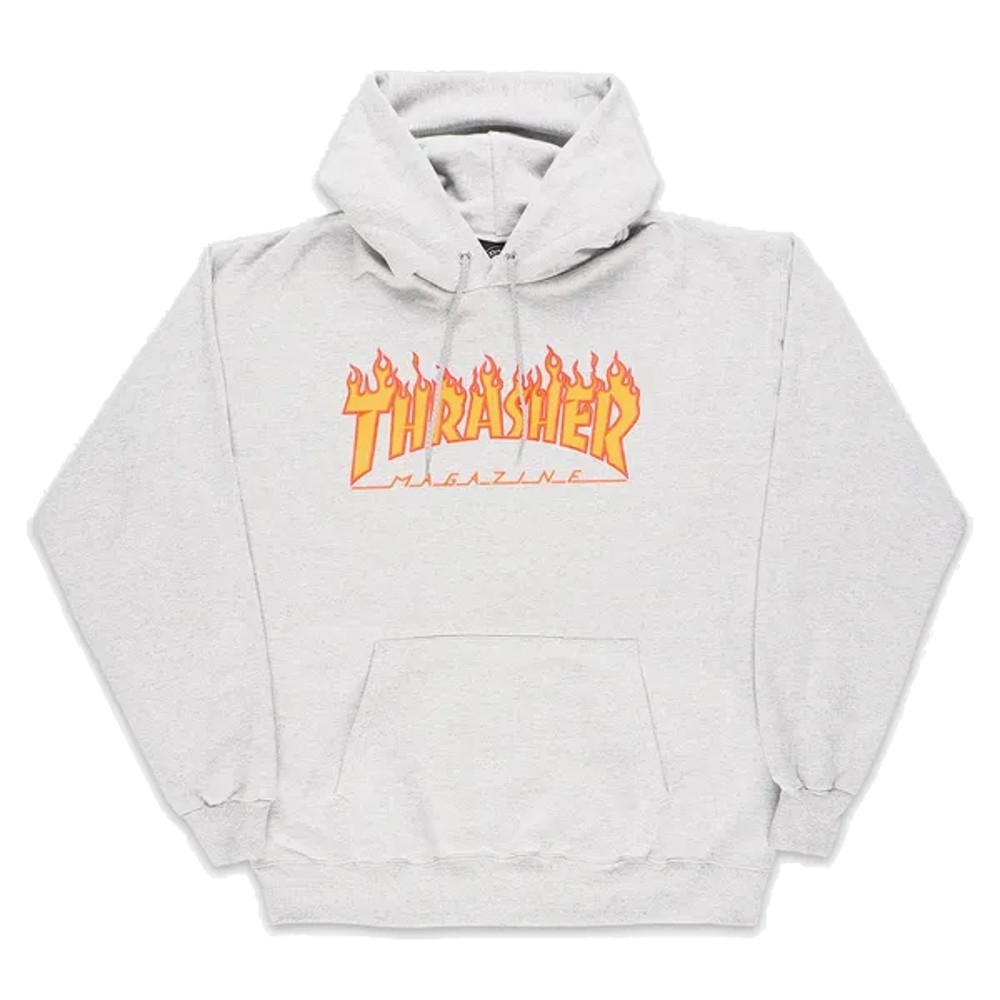 Sudadera Thrasher Flame gris ~ STREET WARS