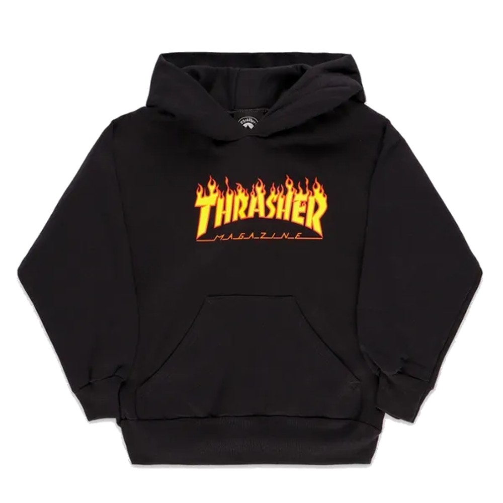 Sudadera Thrasher Flame negra  ~ STREET WARS